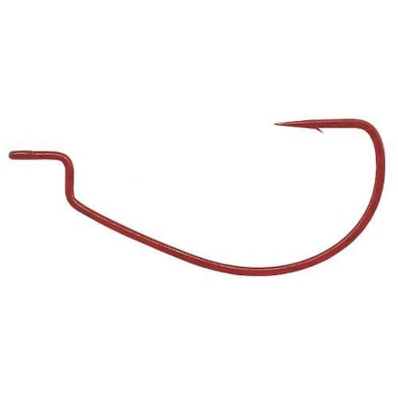 Gamakatsu EWG Worm Hook - Size 1/0, Offset Shank, Extra Wide Gap, Needle Point, NS Black (6 Per Pack) - View #9